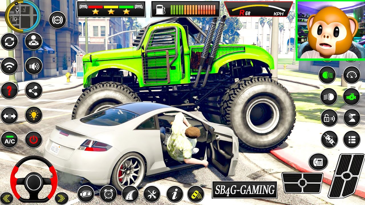 GTF5-Super Off-road Jeep Vs Crashing V/1 | SB4G V1293 | Monkey Gameplay