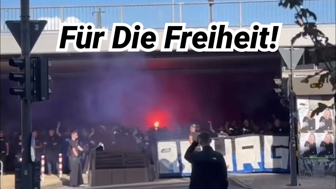 Für Die Freiheit! | Hamburg Ultras Fanmarsch! | 