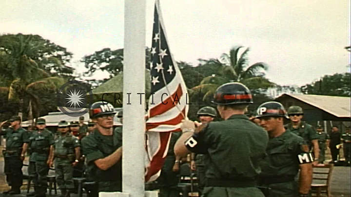Lai Khe base transferred to the 1st Infantry division of the United States Army, ...HD Stock Footage