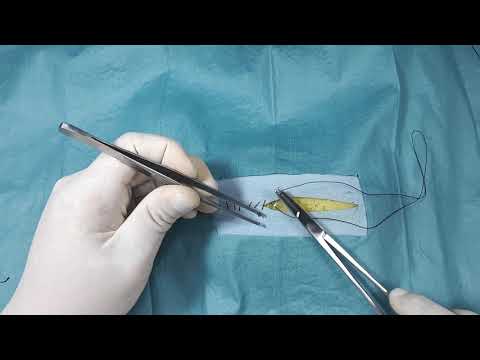 27. Simple continuous with buried knot @vetsurku