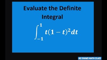 Evaluate the definite integral over [-1, 1] for t(1-t)^2 dt. Evaluation Theorem