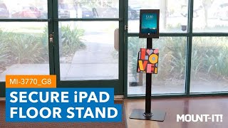 Secure iPad Floor Stand With Document Holder | MI-3770_G8 (Features)