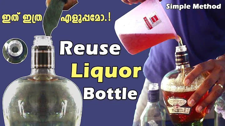 How to break the Seal and Reuse liquor bottle with...
