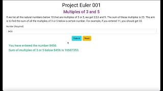 Project Euler 001 - Multiples of 3 and 5