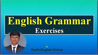 ENGLISH GRAMMAR EXERCISES (PART-1) | TENSES | VOICES | SPEECHES |  ||TENTH ENGLISH ONLINE|| screenshot 4