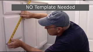 How To Install Cabinet Draw Pulls Or Handles- No Template Needed