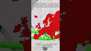Does your Country border an Inclave #viral #europe #geography #mapping