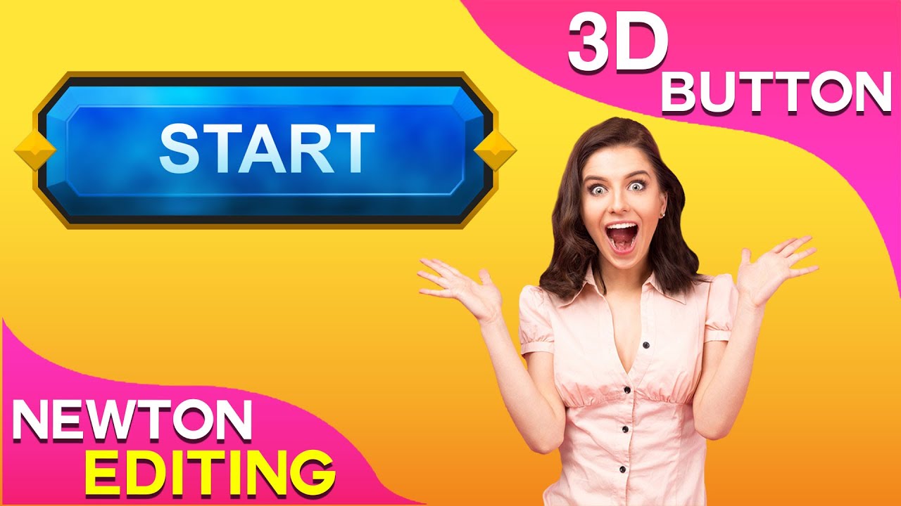 Game UI Design Game Buttons In Photoshop Photoshop Tutorial | Urdu ...