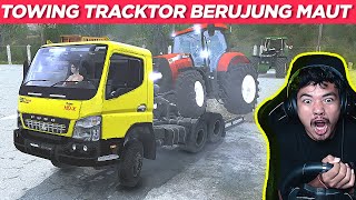 JEBOL!! SASIS TRUK CANTER BENGKOK USAI DI NAIKI TRAKTOR BAK PUN RUNGKAD - Spintires MUDRUNNER