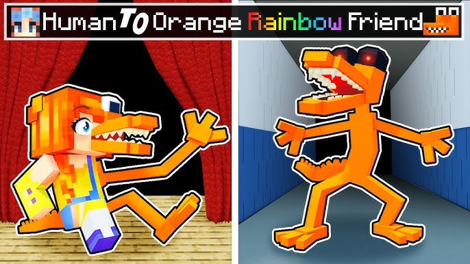 Orange Rainbow Friend | iPad Case & Skin