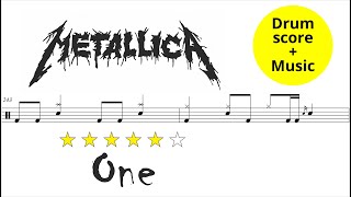 Metallica - One [DRUM SCORE + MUSIC]