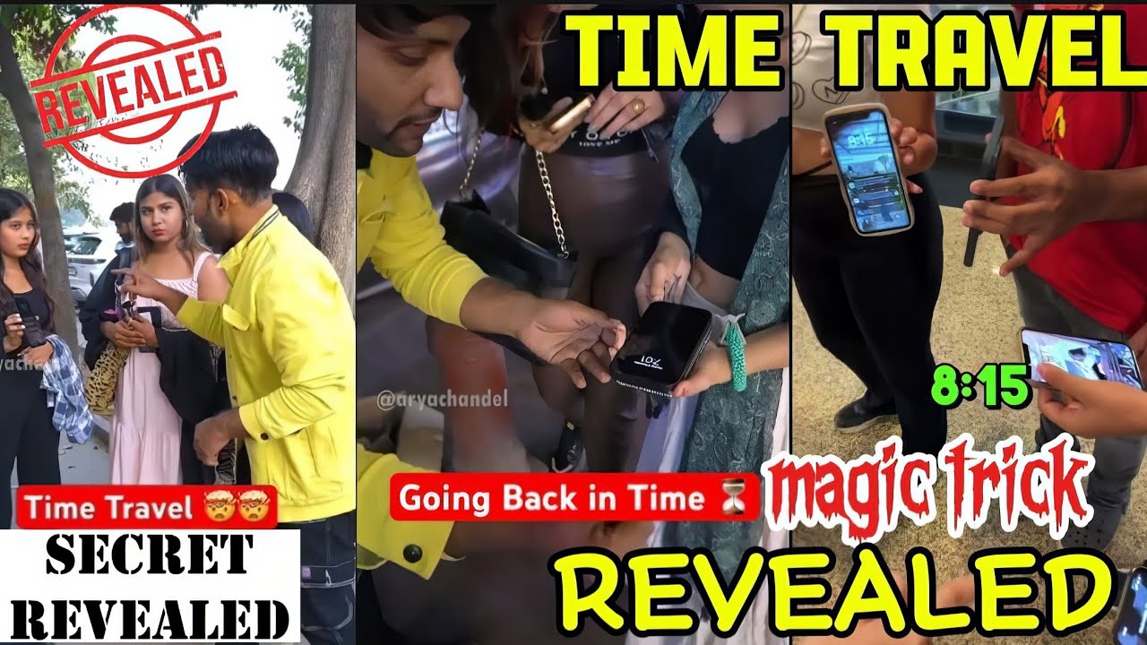 Viral Time Travel Street Magic Trick Revealed ft: