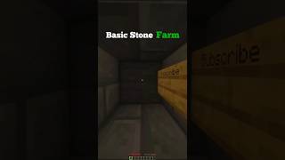 How to Build an INFINITE Stone Farm! 💎 #shortsminecraft
