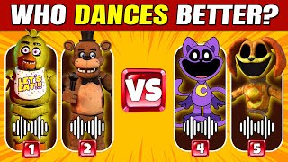 Who DANCES Better? Five Nights at Freddy's, Poppy Playtime Chapter 3 | Freddy, Catnap, Chica, Dogday