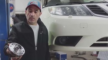 How To Replace Front Wheel Hub & Bearing Assembly SAAB 9-3 2003-2011(Part 1)