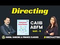 ABFM - Unit 5 DIRECTING P1 by Jyoti ma'am #ilb1111 || 28 Jan at 8:00 PM