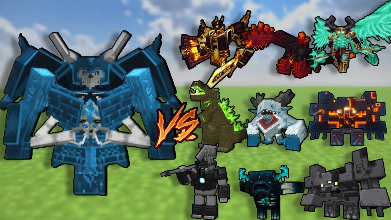 The Immortal vs Minecraft Famous 1.20.1 Bosses | Minecraft Mobbatle