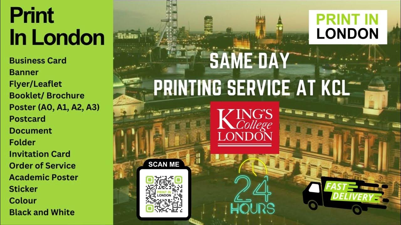 Printing Services for KCL King's College London Printing London