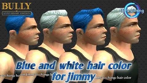 BULLY AE : Blue and white hair color for jimmy (Requests 7)   #Bully