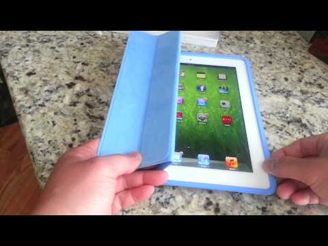 Apple iPad Smart Case Unboxing and First Review (Blue)