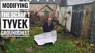 Tarptent Scarp 1 Tyvek groundsheet modification @ACumbrianladoutdoors