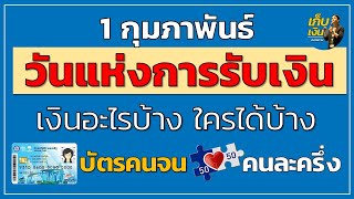 บัตรสวัสดิการแห่งรัฐ คนละครึ่ง 1 ก.พ. วันแห่งการรับเงิน เงินอะไรบ้าง ใครได้รับบ้าง ลองฟังกันดู