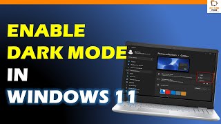 how to enable and disable dark mode in windows 11