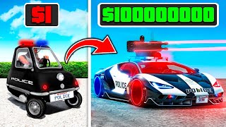 AUTO de POLICIA $1 vs $100.000.000 en GTA 5