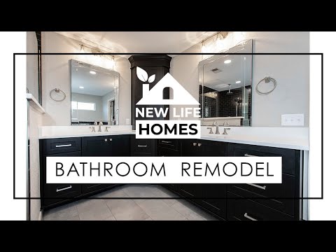 Custom Designed Bathroom Remodel – New Life Homes