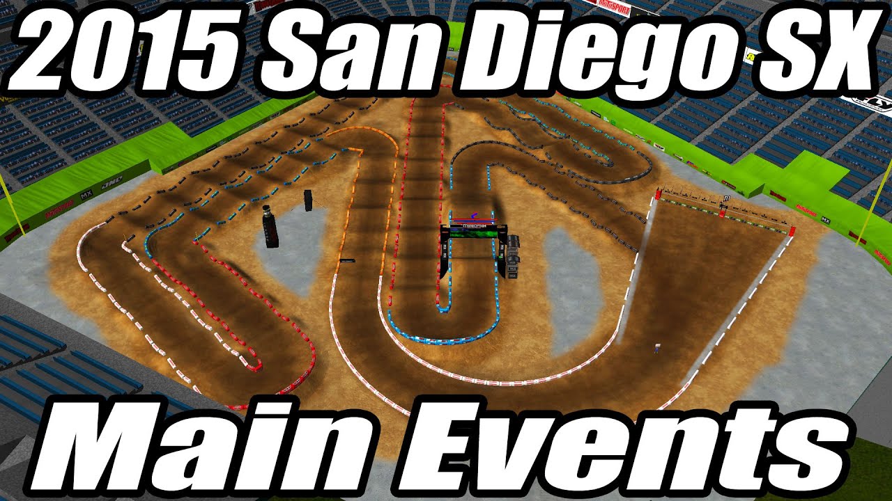 MX Simulator: 2015 San Diego SX - Main Events