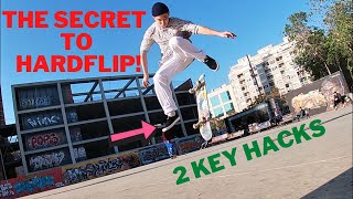 HOW TO HARDFLIP - 2 hacks tutorial