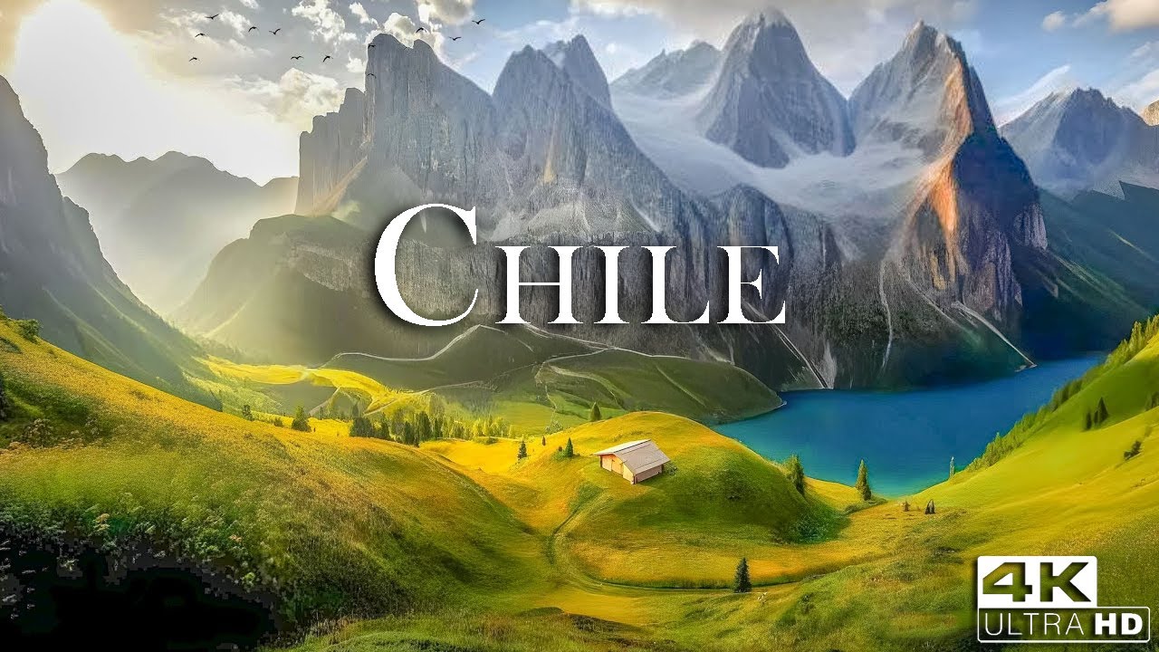 Flying Over Chile 4K | Calm Aerial Landscapes with Piano Music
