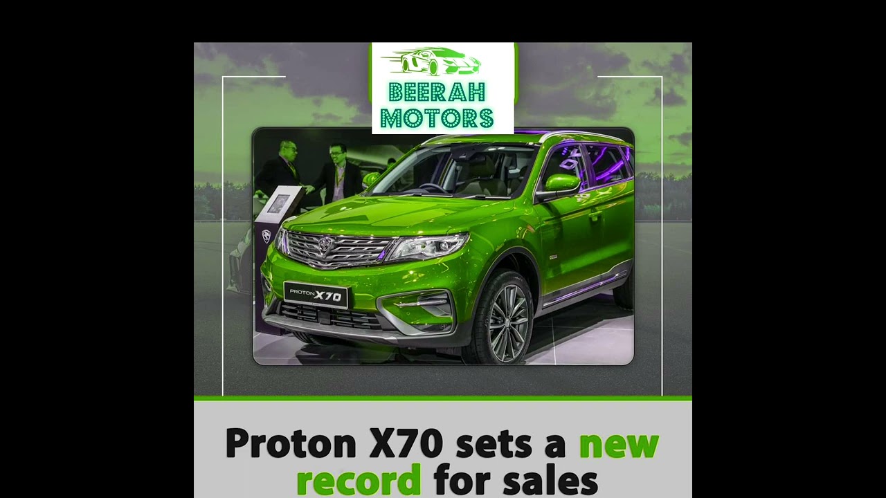 PROTON X70 STES ANEW RECORD FOR SALE - YouTube