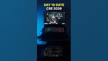 DAY 16 GATE CSE 2026 STUDY VLOG iit iisc iitbombay gatecse gate2026 gatecse2026 iitjee gate