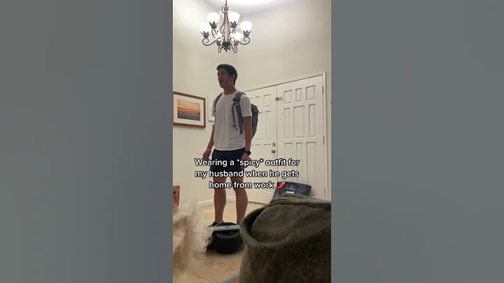 Surprising my husband with a *SPICY* outfit! #shorts
