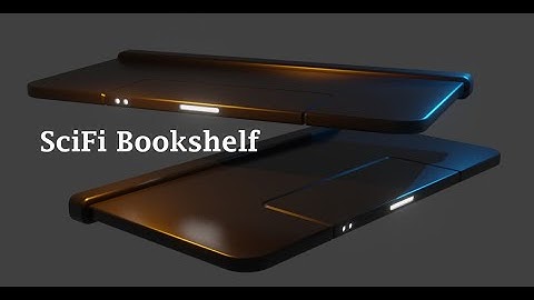 Blender 2.8: Modeling a SciFi Bookshelf