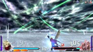 DISSIDIA 012 Cloud and Aerith vs Sephiroth