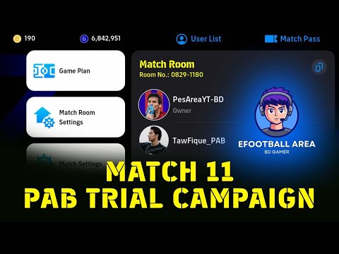 MATCH 11 - Tawfique VS eFootball Area || PAB Trial Campaign || eFootball Mobile Gameplay