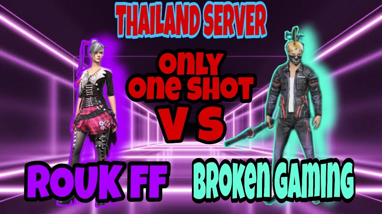 Rouk ff vs broken gaming only one shot ! Top global free  