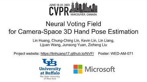 [CVPR2023] Neural Voting Field for Camera-Space 3D Hand Pose Estimation