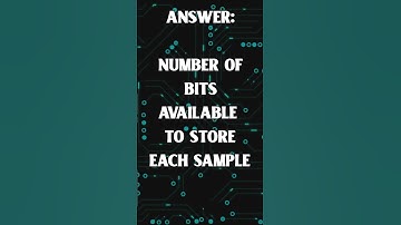 J277 Sound Sampling Quick Fire Revision Questions