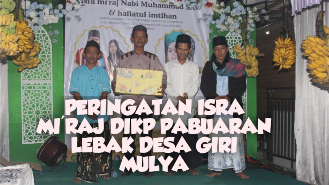 Acara peringatan isra mi'raj Bersama ustadz sany imronudin. S. Pd