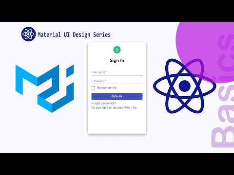 Design a Login Form using Material UI || Material UI || React