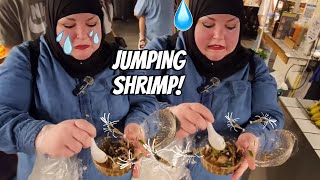 EATING SHRIMP ALIVE IN BANGKOKS HOTTEST NIGHT FOOD MARKET