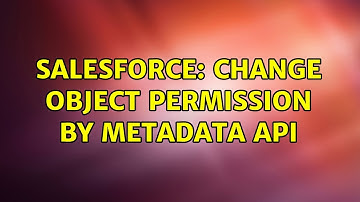 Salesforce: Change object Permission by Metadata API