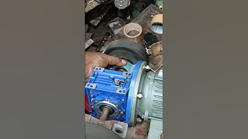 Speed Control of Induction motor using VFD #vfd #variablefrequencydrive #inductionmotor #gearbox