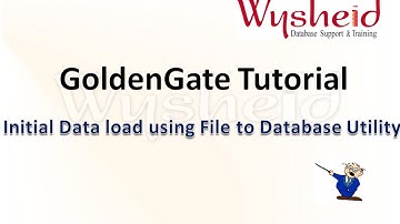 GoldenGate Initial load file to database utility|Oracle Goldengate initial load