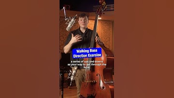 Walking Bass Direction Exercise #jazz #bass #uprightbass