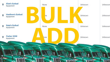 Bulk Adding Assets in MyGeotab