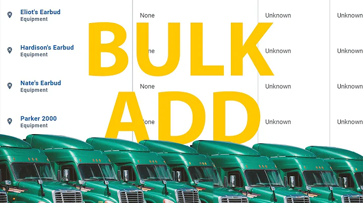 Bulk Adding Assets in MyGeotab